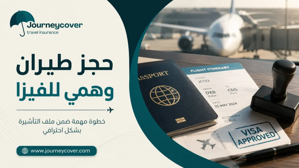 حجز طيران وهمي للفيزا
