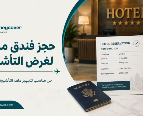 حجز فندق مبدئي لغرض التأشيرة