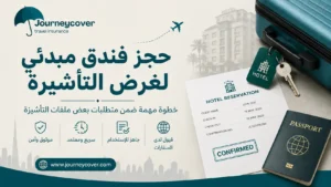 حجز فندق مبدئي لغرض التأشيرة